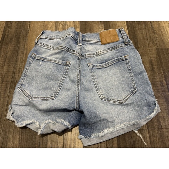 Aeropostale Aero Denim Short Shorts Ripped Women's Size 4R Distressed‎ Cuff Legs - Picture 5 of 6